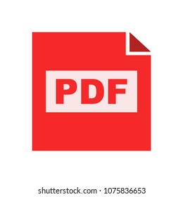 download PDF document icon - vector file format symbol