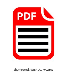 download PDF document icon - vector file format symbol