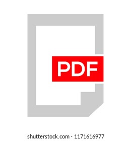 download PDF document icon - vector file format symbol