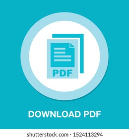 download PDF document icon - vector file format symbol