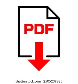 Download pdf document - vector icon