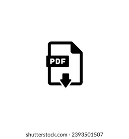 Download Pdf file icon vector for web site Computer and mobile app