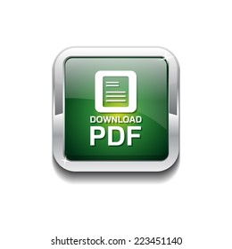 Download Pdf  Green Vector Icon Button