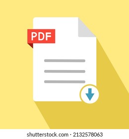 Download PDF icon on yellow background.
