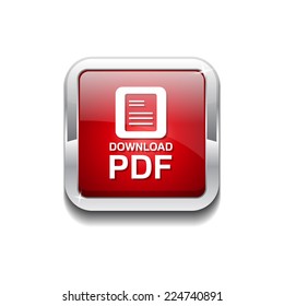 Download Pdf Red Vector Icon Button