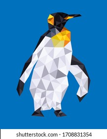 Download Penguin Polygon in Vector. This can be used as Logo, printing on Tee shirts, Hoodies, mobile covers etc.