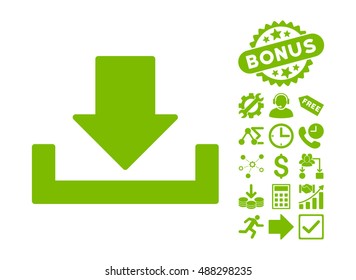 Download pictograph with bonus elements. Vector illustration style is flat iconic symbols, eco green color, white background.