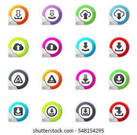 Download pointer on the color icons for your design