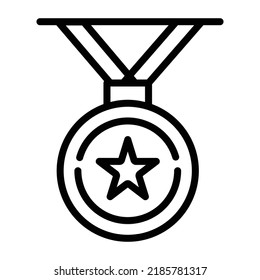 Download premium linear icon of medal 
