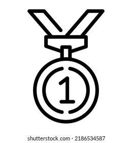 Download premium linear icon of medal 