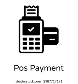 Download premium solid icon of pos payment 
