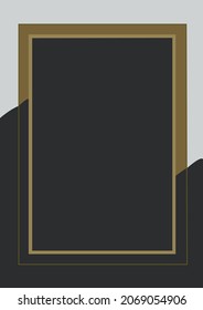 Download premium vector of Blank rectangle black abstract frame vector by taus about black frames, rectangle black abstract frame vector, minimalist frame, abstract, and abstract background.