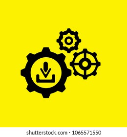 Download processing icon.Vector illustration