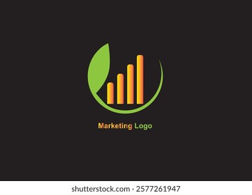 Download a professional and sleek modern marketing logo that perfectly captures innovation and strategy. Designed for contemporary businesses, this logo is ideal digital agencies entrepreneurs image.