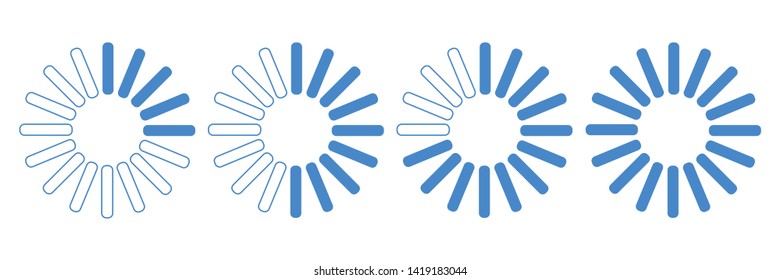Download Progress Interface.vector illustration, eps10. Blue