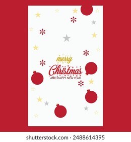 Download Realistic Christmas Cards Template Free Vector Design 