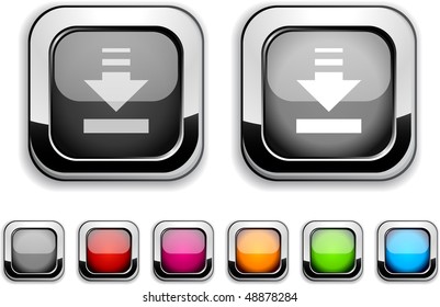 Download realistic icons. Empty buttons included.