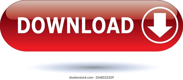 download red crystal button for web and application