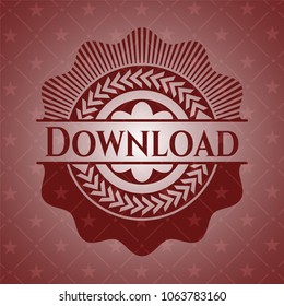 Download red emblem. Retro