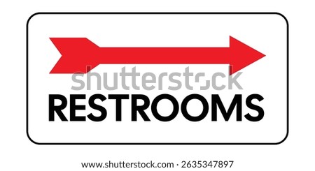 Download Restrooms Sign High-Quality Stock Image