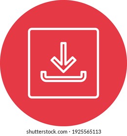 Download, save ,arrow down icon vector image. Can also be used for customer support and UI. Suitable for use on web apps, mobile apps and print media.
