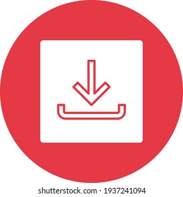 Download, save ,arrow down icon vector image. Can also be used for customer support and UI. Suitable for use on web apps, mobile apps and print media.