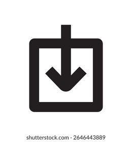 Download Save File Data Box Arrow Icon