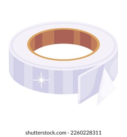 Download sealing tape flat icon, editable design 