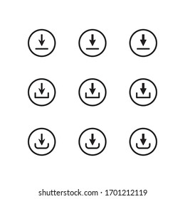Download set Icon In Trendy  Design Vector Eps 10