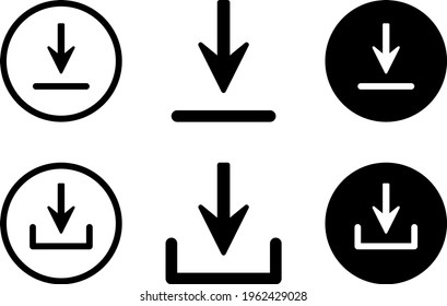 Download Set Icon In Trendy Design Vector Eps 10
