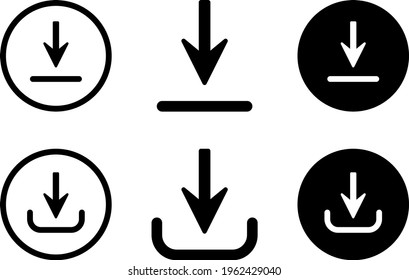 Download Set Icon In Trendy Design Vector Eps 10
