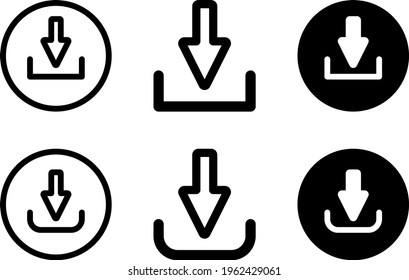Download Set Icon In Trendy Design Vector Eps 10