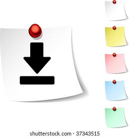 Download  sheet icon. Vector illustration.