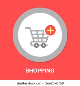 download shopping cart icon - add to shopping cart isolated. online shopping