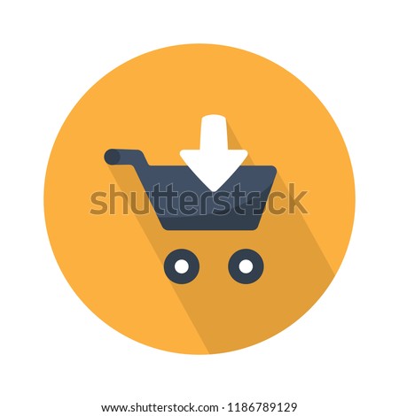 download shopping cart icon - add to shopping cart isolated. online shopping