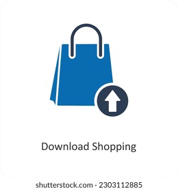 Download Shopping and shopping icon concept