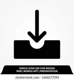 download sign icon design vector illustration 