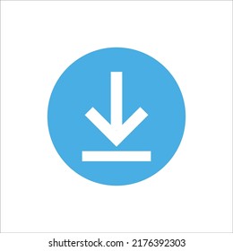 diseño vectorial del logotipo del icono de signo de descarga