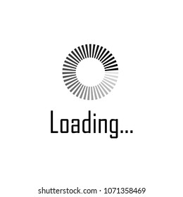 Download sign. Load icon. Load system. Data load. Loading bar. Load icon. Vector stock illustration. - stock vector