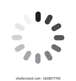 Señal de descarga. Cargar icono. Sistema de carga. Carga de datos. Cargando barra. Congelar la computadora. Cargar icono. Ilustración de material vectorial.