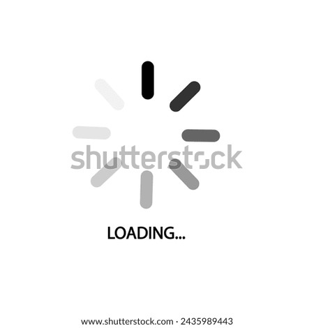 Download sign on transparent background. Load icon. Data loading bar. Vector stock illustration