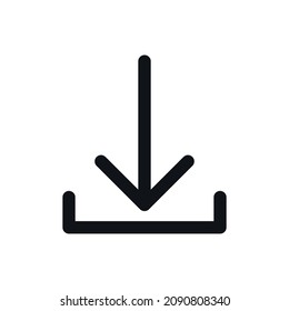 Download simple line vector icon.