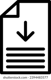 Descargar icono de una línea vectorial