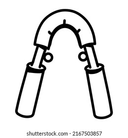Download sketchy icon of hand gripper 

