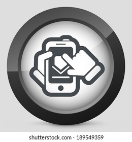 Download smartphone icon