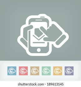 Download smartphone icon