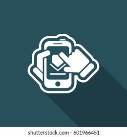 Download smartphone icon