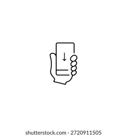 Download Smartphone-Symbol flachen Vektordesign.