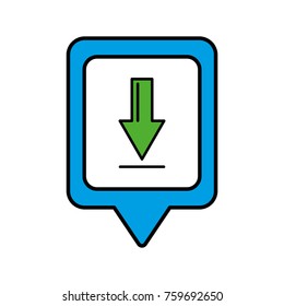 download social media square pointer web