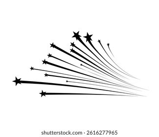 Download speed line with comic-style arrow and horizontal fight effect includes black and white motion for superhero manga scene and technology element in web or strip design illustration set